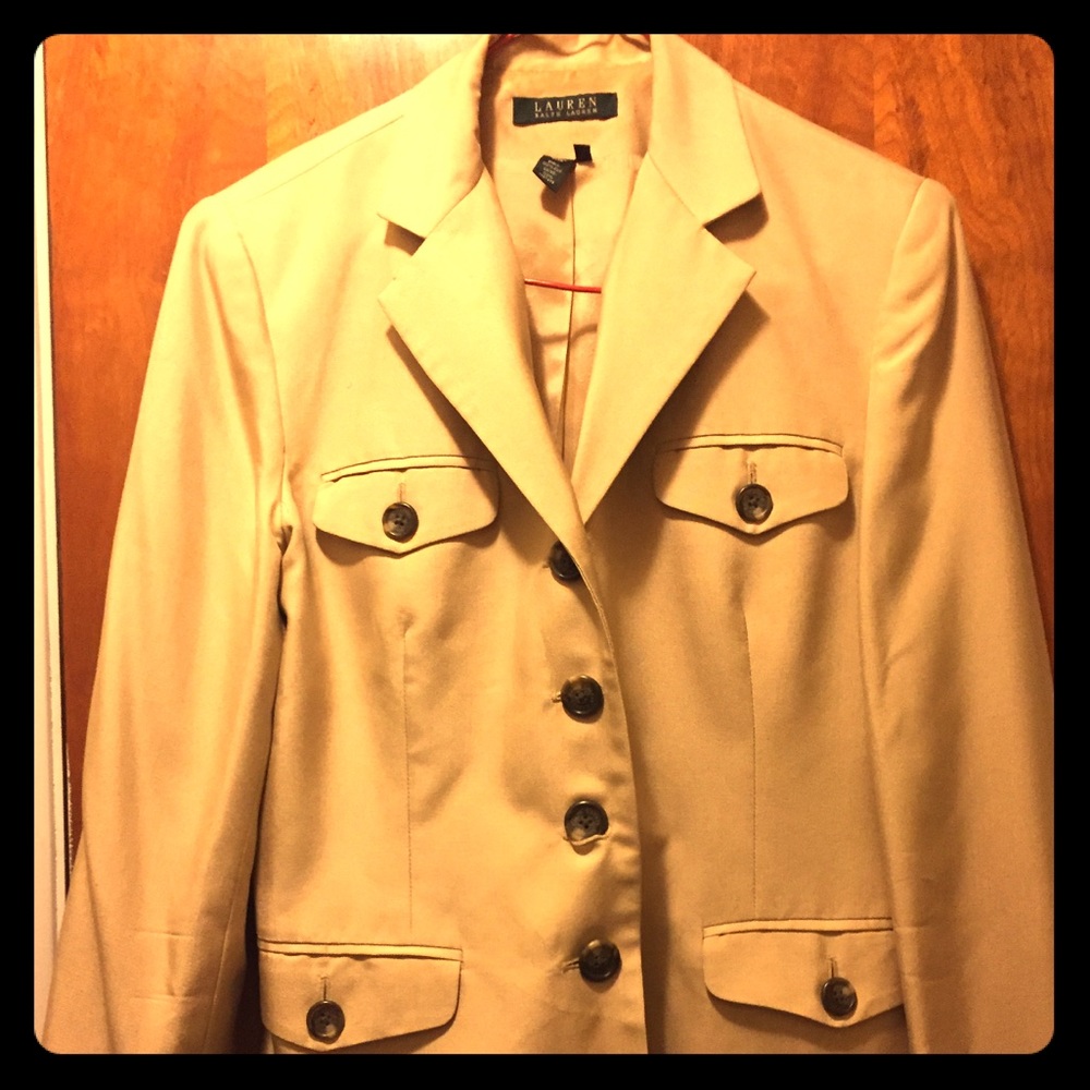 Khaki dress blazer